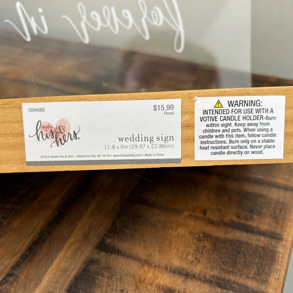 Wedding Sign - Picture 2 of 3